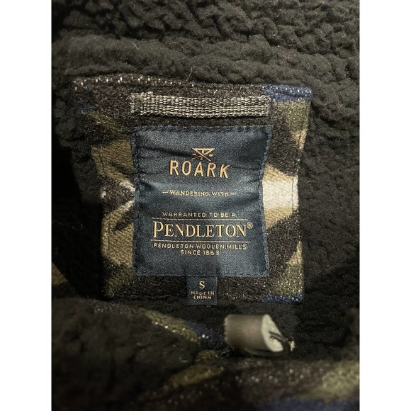 Roark x Pendleton Aztec Axeman Jacket Wool/ Sherpa Lined Coat $450 NWT ( S ) - Picture 2 of 10